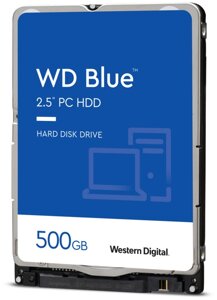 Жесткий диск western digital HDD 500гб SATA III 2.5 blue (WD5000LPZX)