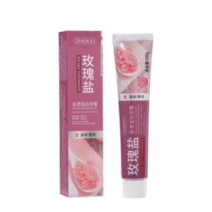 Зубная паста против кариеса с кристаллами розовой соли, 100 г