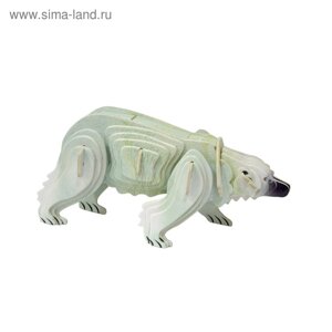 3D-модель сборная деревянная Чудо-Дерево «Белый медведь»