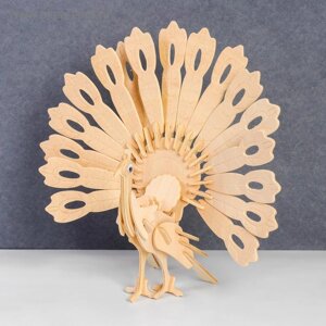 3D-модель сборная деревянная Чудо-Дерево «Павлин»