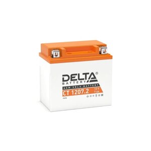 Аккумуляторная батарея Delta СТ1207.2 (YTZ7S) 12 В, 7 Ач обратная (