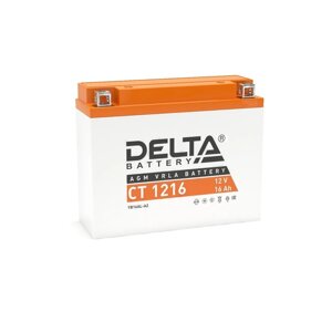Аккумуляторная батарея Delta СТ1216 (YB16AL-A2) 12 В, 16 Ач обратная (