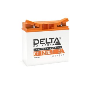 Аккумуляторная батарея Delta СТ1220.1 (YT19BL-BS) 12 В, 20 Ач обратная (