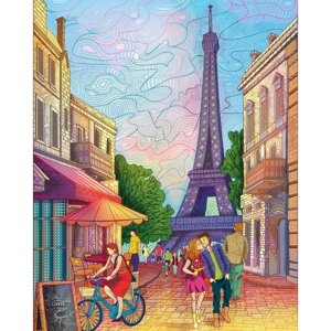 Алмазная мозаика на подрамнике с полным заполнением «Прекрасный Париж», 40 50 см