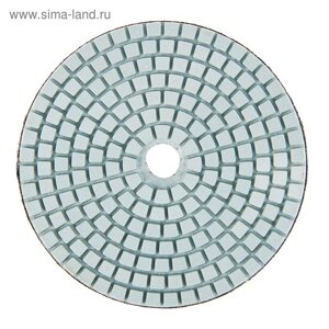 Алмазный гибкий шлифовальный круг ТУНДРА "Черепашка", для мокрой шлифовки, 100 мм,400