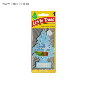 Ароматизатор Ёлочка Little Trees Летняя свежесть , Summer Linen