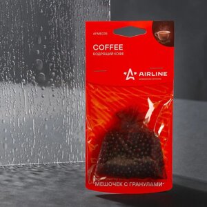 Ароматизатор подвесной AIRLINE "Мешочек с гранулами", бодрящий кофе AFME035