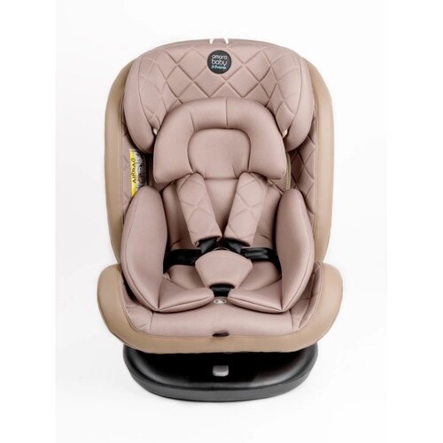 Автокресло детское AmaroBaby Brilliant, крепление Isofix, класс D, группа 0+1/2/3 (0-36 кг), цвет бежевый