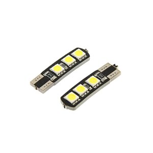 Автолампа светодиодная Cartage, T10 W5W, 12 В, 3 Вт, 6 SMD-5050, набор 2 шт