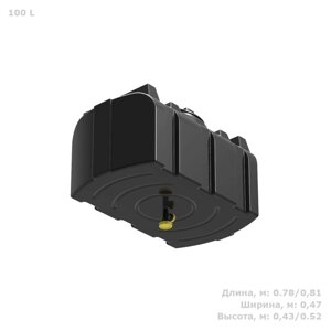 Бак для душа, 100 л, с ЭВН и лейкой, чёрный, серия «R»
