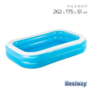 Бассейн надувной, 262 х 175 х 51 см, 54006 Bestway