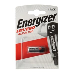 Батарейка алкалиновая Energizer, LR1 (910A/N/E90)-1BL, 1.5В, блистер, 1 шт.