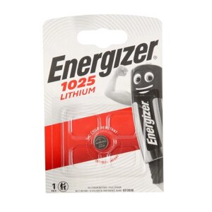 Батарейка литиевая Energizer, CR1025-1BL, 3В, блистер, 1 шт.