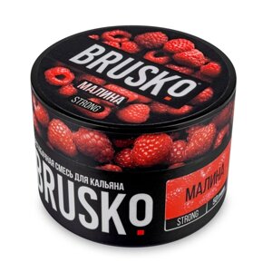 Бестабачная никотиновая смесь для кальяна Brusko "Малина", 50 г, strong