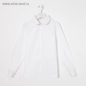 Блузка для девочки, цвет белый, рост 158 см