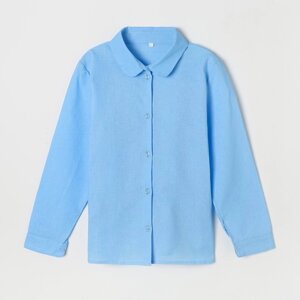 Блузка для девочки, цвет голубой, рост 146 см