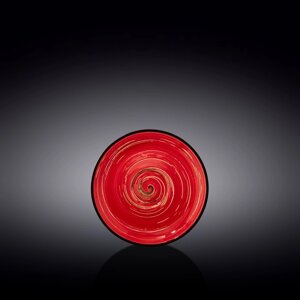 Блюдце Wilmax England Spiral, d=12 см, цвет красный