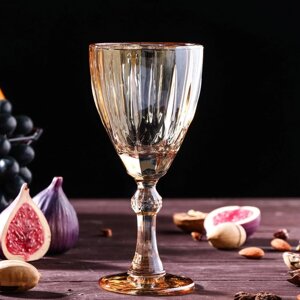 Бокал из стекла для вина «Бал», 240 мл, 8,518,5 см, цвет золотой