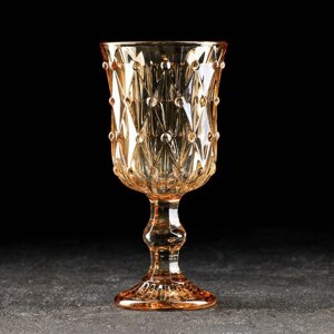 Бокал стеклянный для вина «Афродита», 280 мл, 816,5 см, цвет золотой