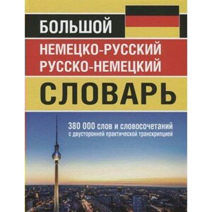 Большой немецко-русский русско-немецкий словарь с двусторонней практической транскрипцией. Васильев О. П.