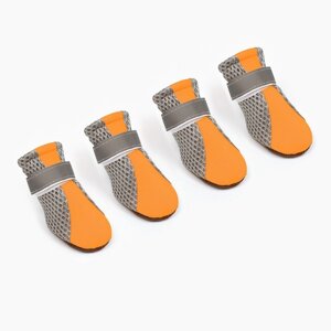 Ботинки для собак "Комфорт +размер XL (5, 9 х 4, 8 см), оранжевые