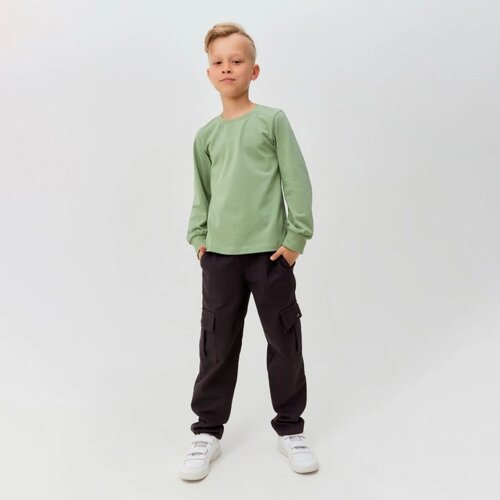 Брюки для мальчика MINAKU: Casual collection цвет серый, рост 158 см