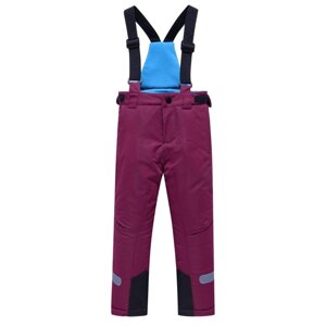 Брюки горнолыжные для девочки, рост 104 см, цвет тёмно-фиолетовый