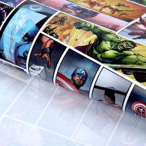 Бумага упаковочная глянцевая "Ты Супер Герой", Мстители, 70x100 см