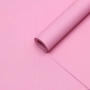 Бумага упаковочная крафт, светло-розовая, двусторонняя 0,68 х 10 м