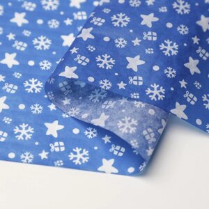 Бумага упаковочная тишью «Снежинка» , 50 70 см