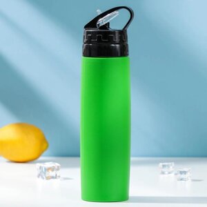 Бутылка для воды «Сайли», 450 мл (корпус из силикона), цвет МИКС