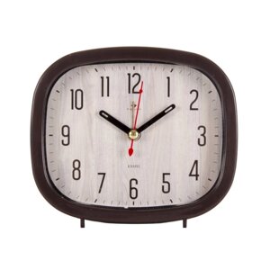 Часы - будильник настольные "Сканди", дискретный ход, 12.5 х 10.5 см АА