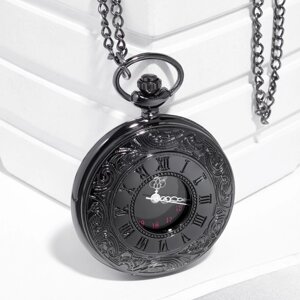 Часы карманные "Классика", кварцевые, цепочка l-40 см, d-4.5 см