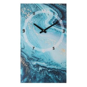 Часы-картина настенные, интерьерные "Море", бесшумные, 35 х 60 см
