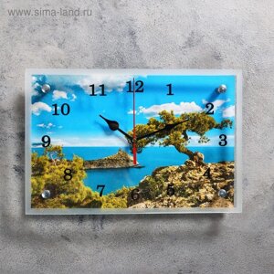 Часы-картина настенные, серия: Природа, "Крым, море", 20х30 см