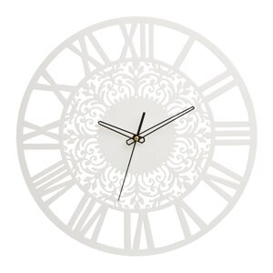 Часы настенные из металла "Ажурные", плавный ход, d-40 см