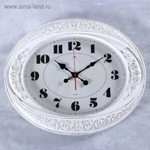 Часы настенные, серия: Классика, "Самвана", плавный ход, 63.5 х 53.5 см, белые