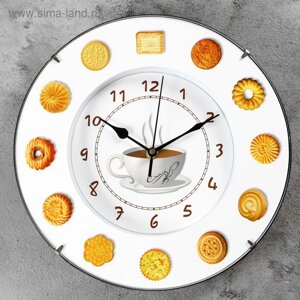 Часы настенные, серия: Кухня, "Печеньки", d-30 см