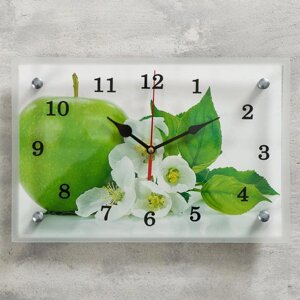 Часы настенные, серия: Кухня, "Яблоко", 20х30 см