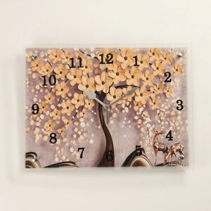 Часы настенные, серия: Природа, "Дерево", 30 х 40 см