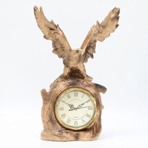 Часы настольные "Каминные. Орел", дискретный ход, циферблат d-13 см, 31 х 47 см, АА