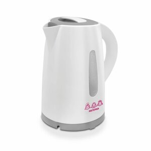 Чайник электрический «Мастерица ЕК-1701M», пластик, 1.7 л, 1850 Вт, цвет белый-серый