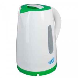 Чайник электрический «Томь-1», пластик, 1.7 л, 1850 Вт, цвет белый-зеленый