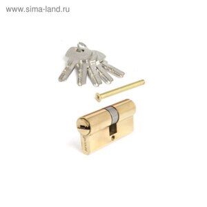 Цилиндровый механизм Apecs SM-60-G, перфорированный ключ, цвет золото