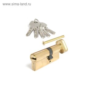 Цилиндровый механизм Apecs SM-70(30С/40) -C-G, ключ-вертушка, перфорированный, цвет золото