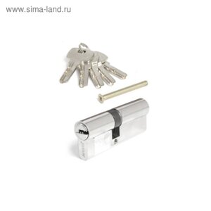 Цилиндровый механизм Apecs SM-80(35/45)-NI, перфорированный ключ, цвет никель