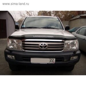 Дефлектор капота темный toyota LAND cruiser 100 1998-2016, logo), NLD. stolcr9812L