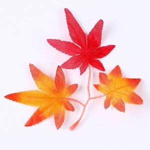 Декор «Осенняя веточка с листьями» набор 15 шт., размер 1 шт. 13,5 13 0,2 см