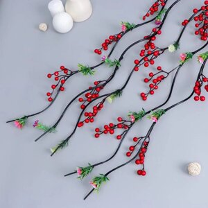 Декор тинги "Лоза с цветами и ягодами" 150 см