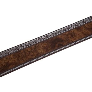 Декоративная планка «Есенин», длина 300 см, ширина 7 см, цвет серебро/карельская берёза